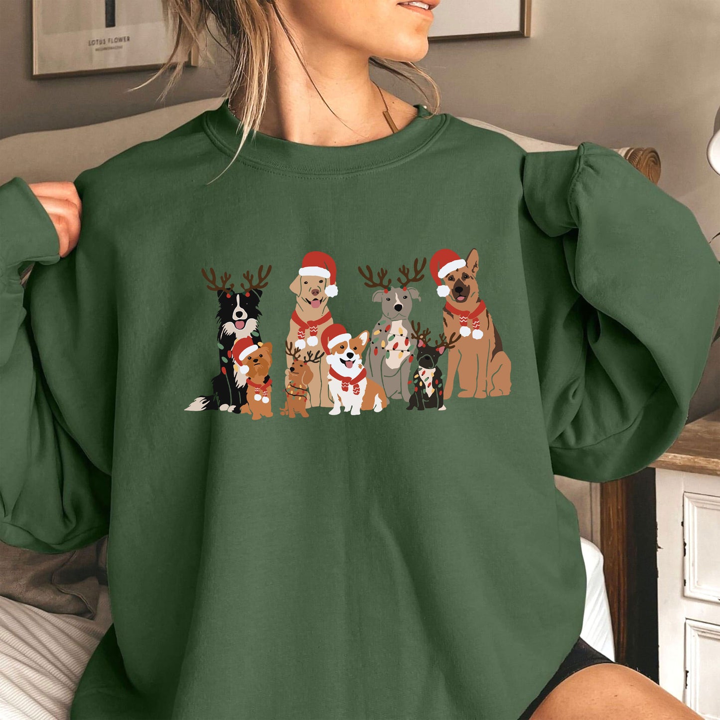 Weihnachts Hunde Sweatshirt – Weihnachtsgeschenk für Hundebesitzer