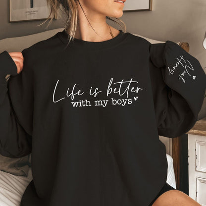 Das Leben ist Schöner mit Meinen Jungs - Jungen Mama Shirt