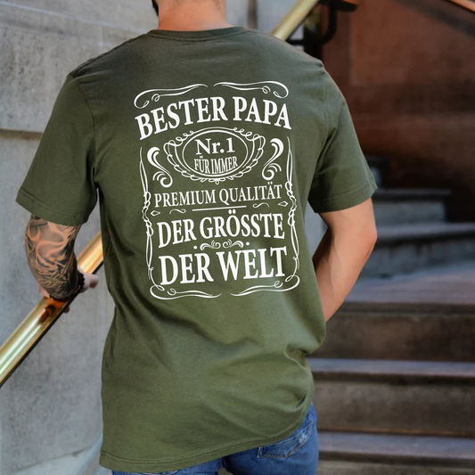 Weltbester Papa T-Shirt, Geschenk für den Besten Papa