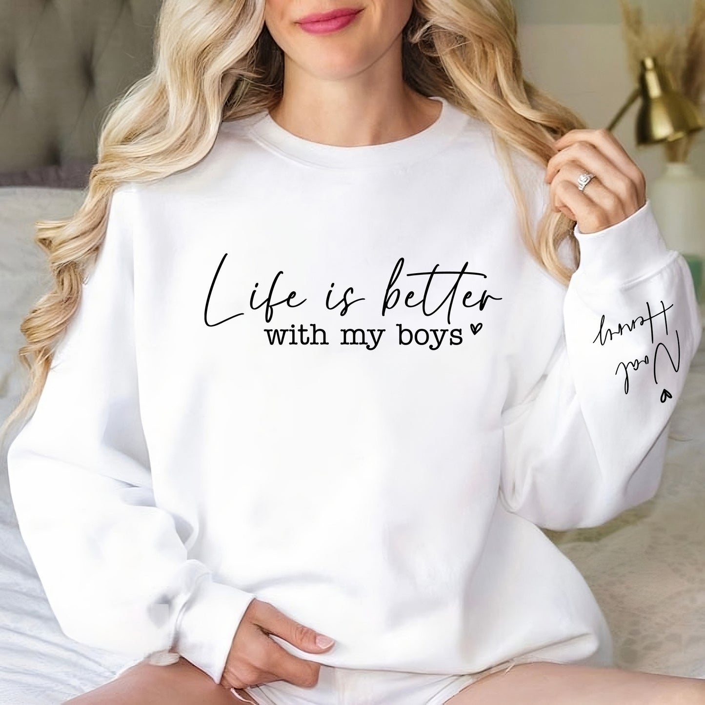 Das Leben ist Schöner mit Meinen Jungs - Jungen Mama Shirt