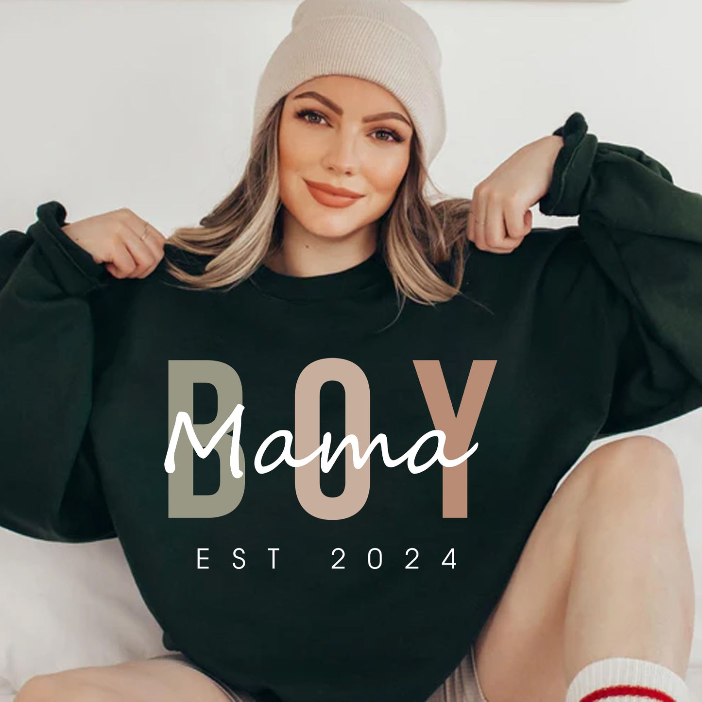 Personalisiertes Mama Shirts und Sweatshirt, Geschenk für die Mutter eines Jungen