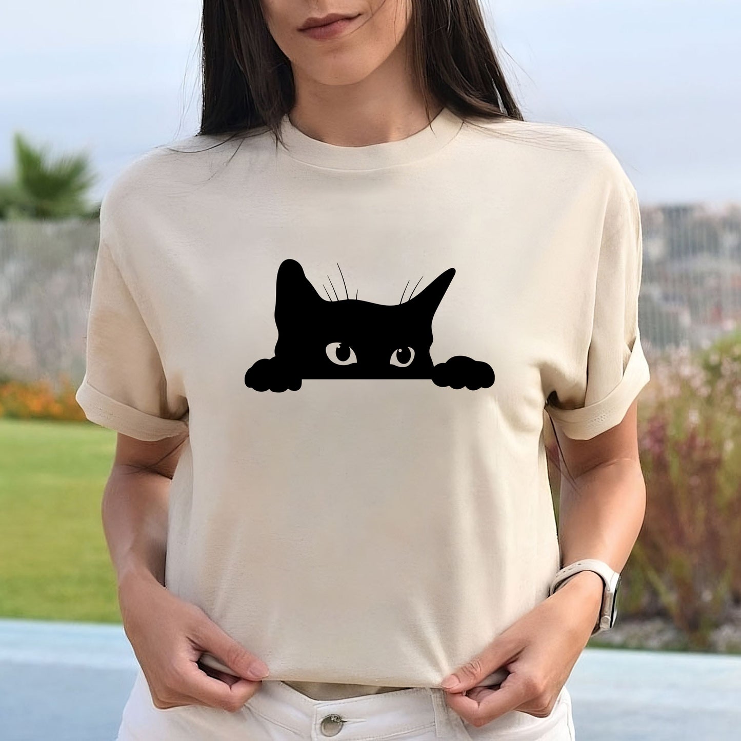 Funny Black Cat Shirt, Gift For Cat Lover
