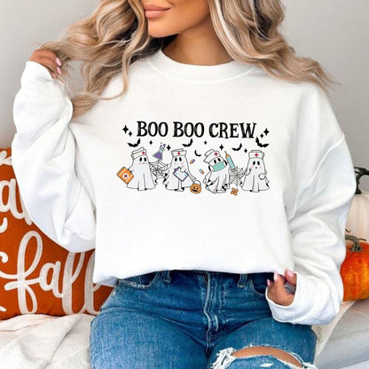 Boo Boo Crew Shirt - Geschenk für Krankenschwester, Lustiges Halloween Krankenschwester Shirt