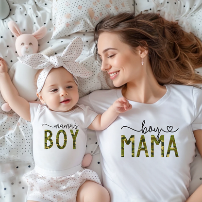 Mama's Liebling & Stolze Mama T-Shirts - Camouflage-Edition