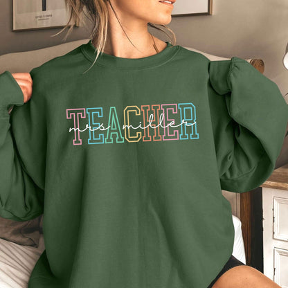 Individuelles Namens Lehrer Shirt - Lehrer Geschenk