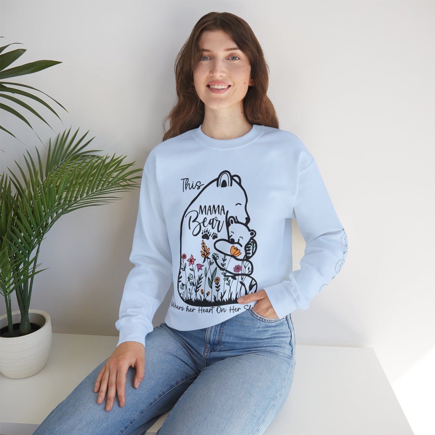 Mama Bear Sweatshirt mit Namen - Geschenk für Mama