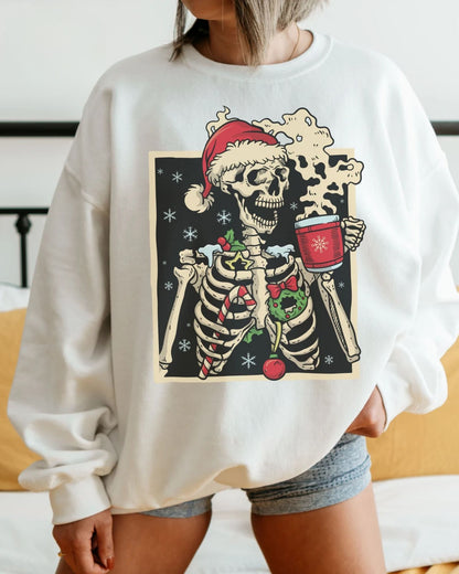 Dead Inside Skelett Weihnachts Sweatshirt – Weihnachtsgeschenk