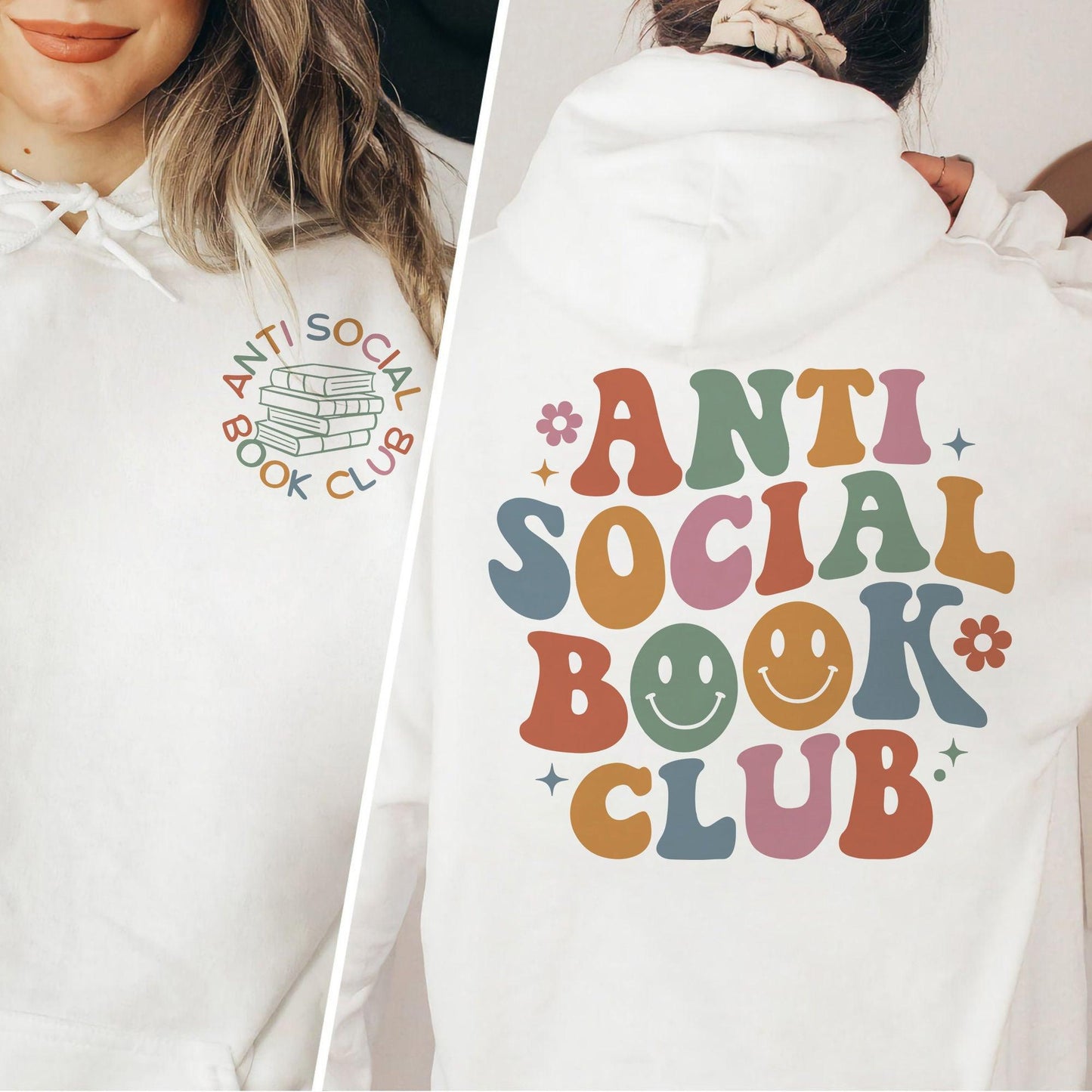 Antisozialer Buchclub Sweatshirt und Shirts - Bücherwurm Geschenk - GiftHaus