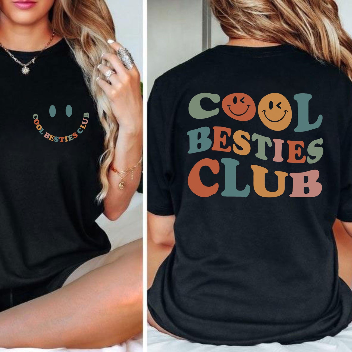 Cooles Besties Club Sweatshirt und Shirts, Geschenk für die Beste Freundin