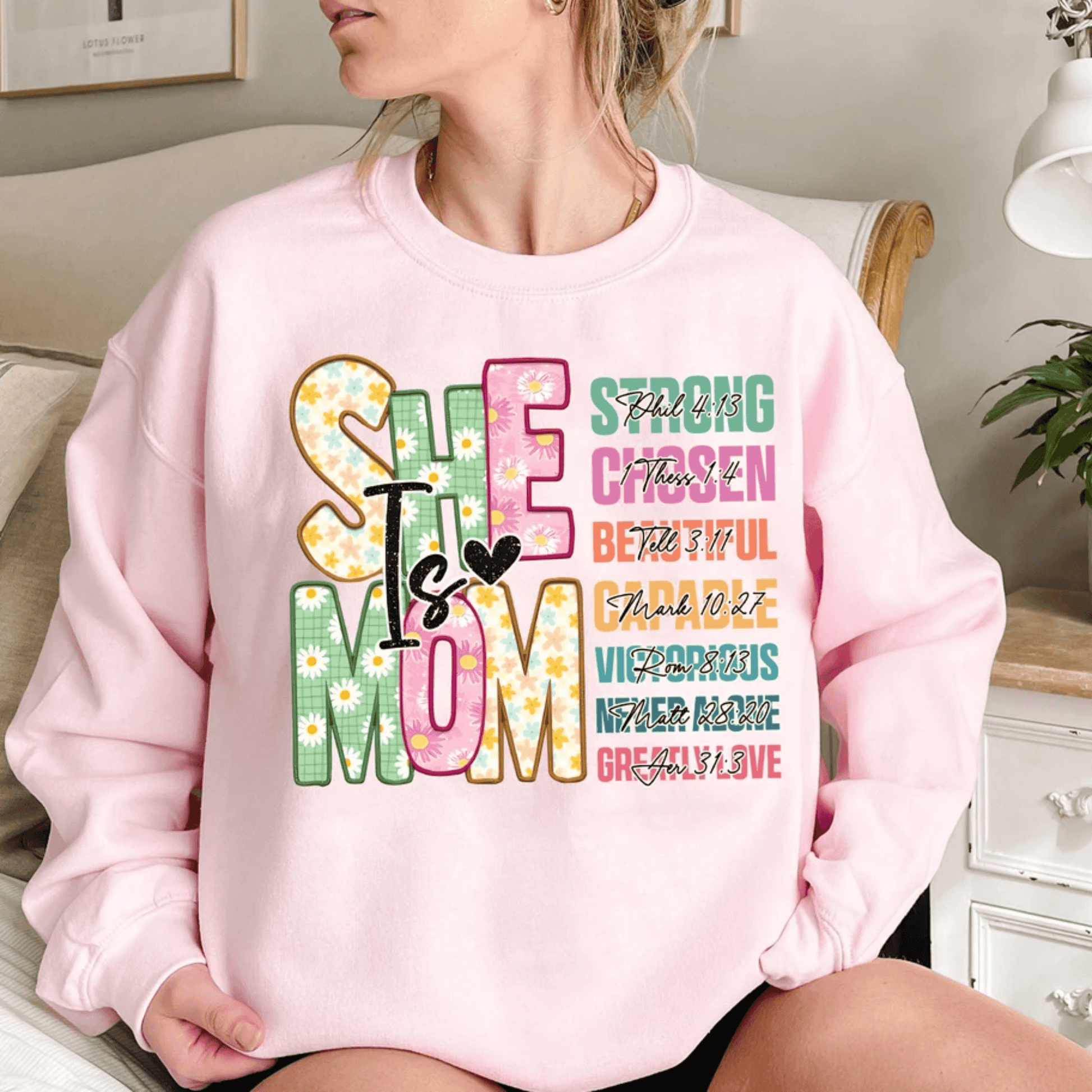 Blessed Mom - Retro Design with Inspirational Quote, Perfect Mother's Day Gift - GiftHaus