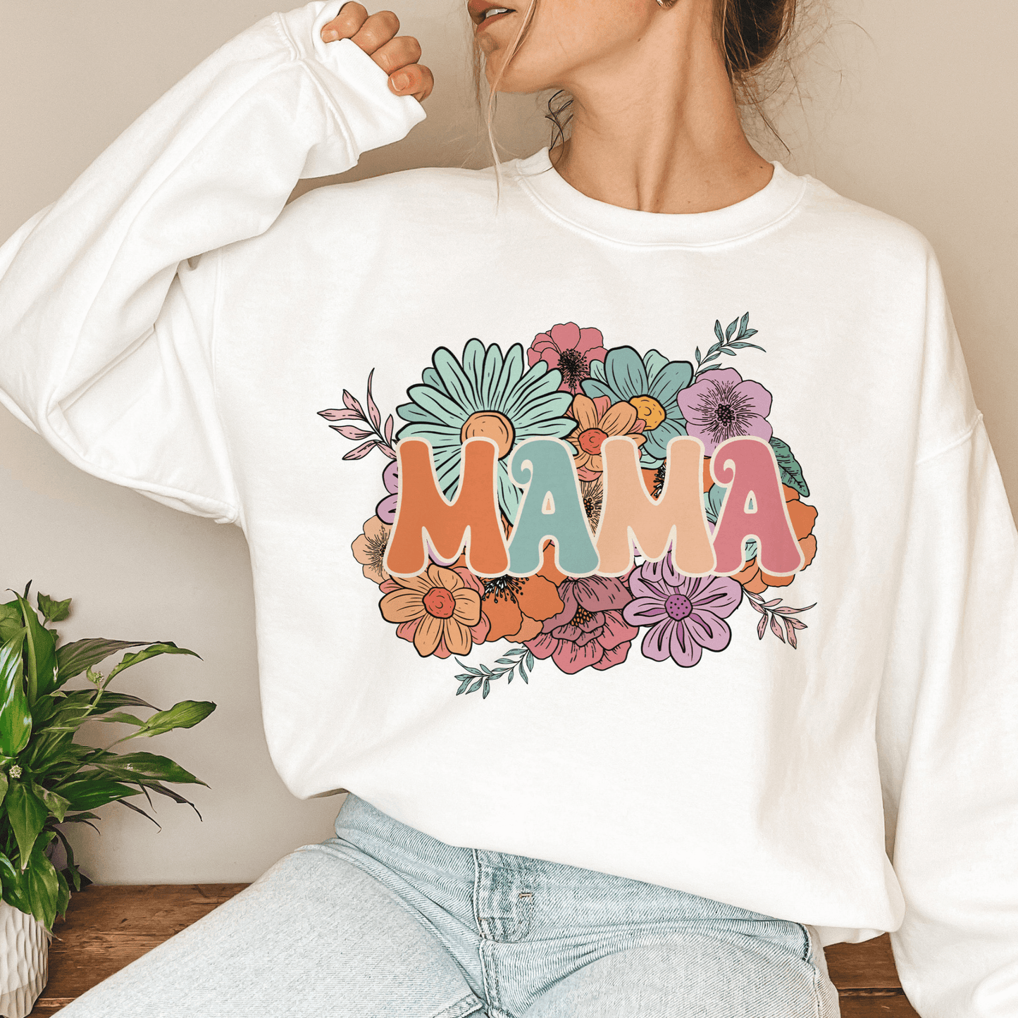 Blumenfreude Sweatshirt - Für moderne Mütter - GiftHaus