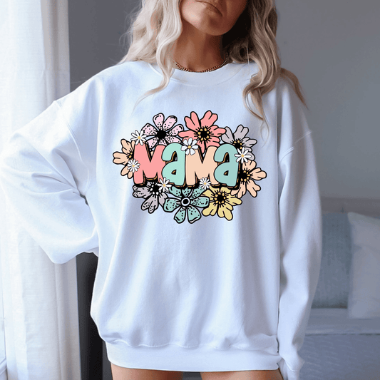 Blumenherz Mama Sweatshirt - Geschenk für den Muttertag - GiftHaus