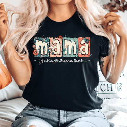 Blumenmama-T-Shirt - Personalisiertes Geschenk - GiftHaus