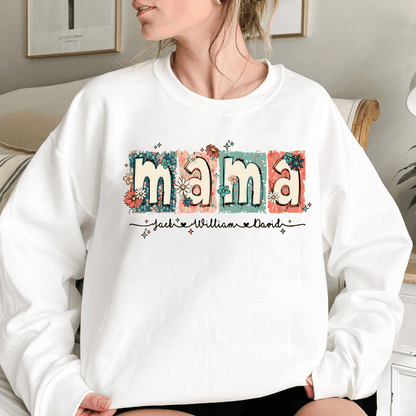 Blumenmama-T-Shirt - Personalisiertes Geschenk - GiftHaus