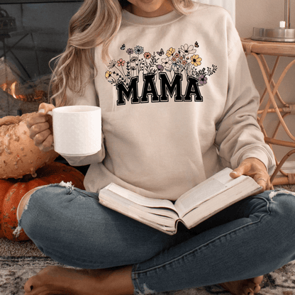 Blütenpracht Mama Sweatshirt - Für Naturverbundene Mütter - GiftHaus