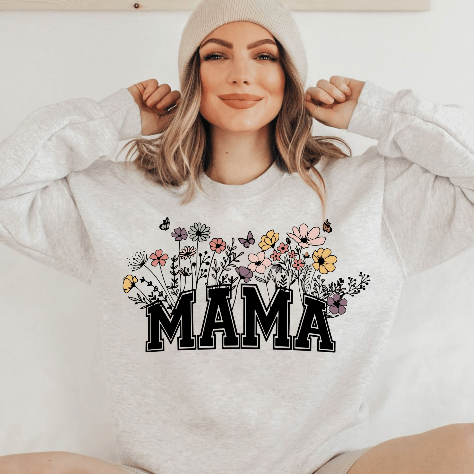 Blütenpracht Mama Sweatshirt - Für Naturverbundene Mütter - GiftHaus