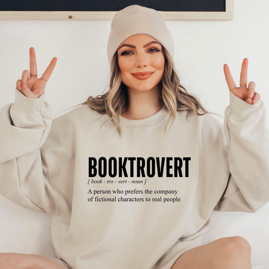 Booktrovert Definition Sweatshirt - GiftHaus