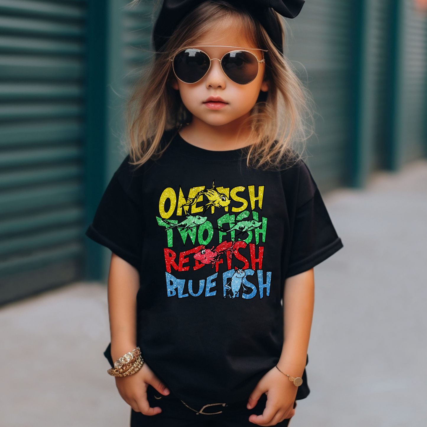 Bunter Spaß Fisch Spruch Kinderfreude - Geschenk zum Kindergeburtstag