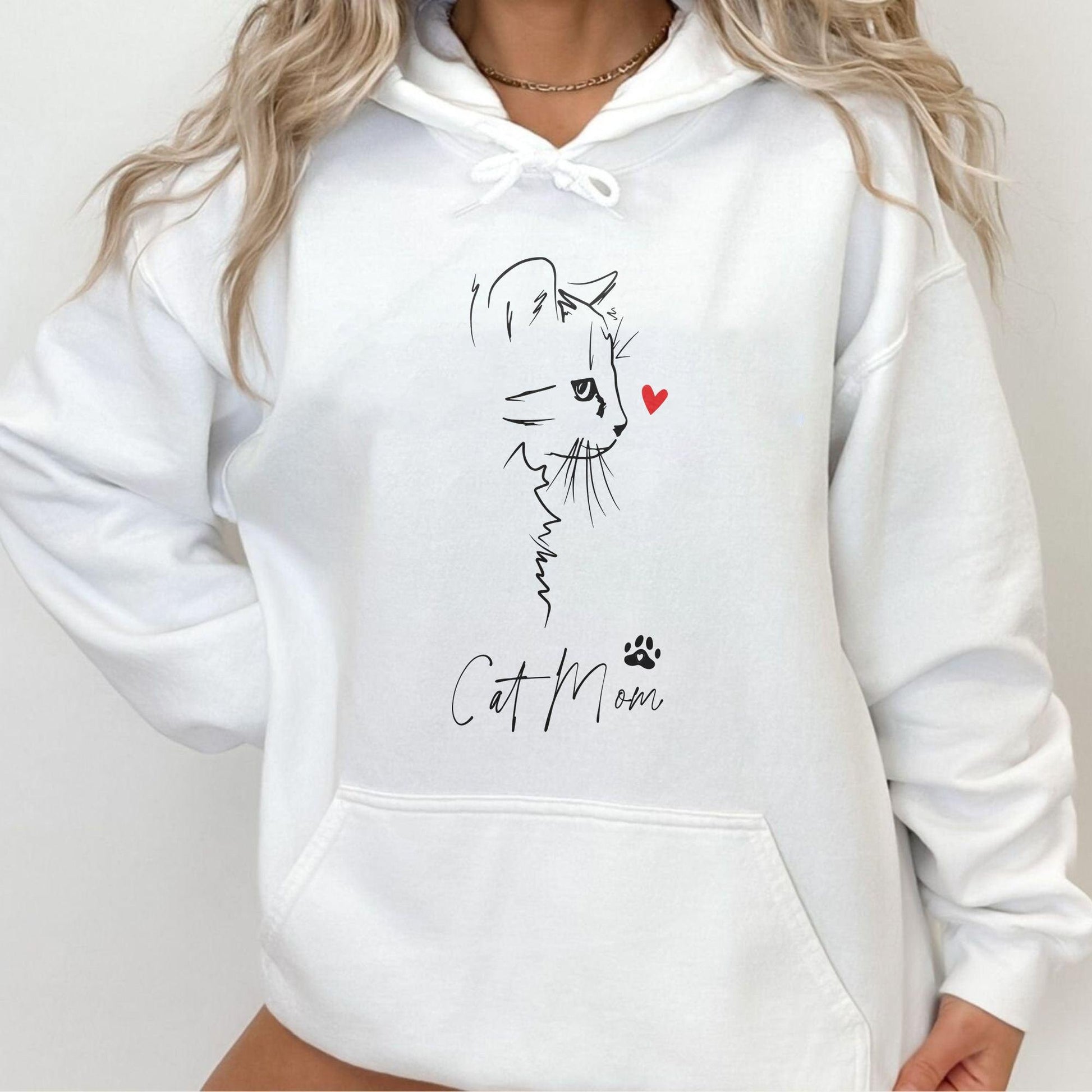 Cat Mom Chic Sweatshirt - Geschenk für Katzenliebhaber - GiftHaus