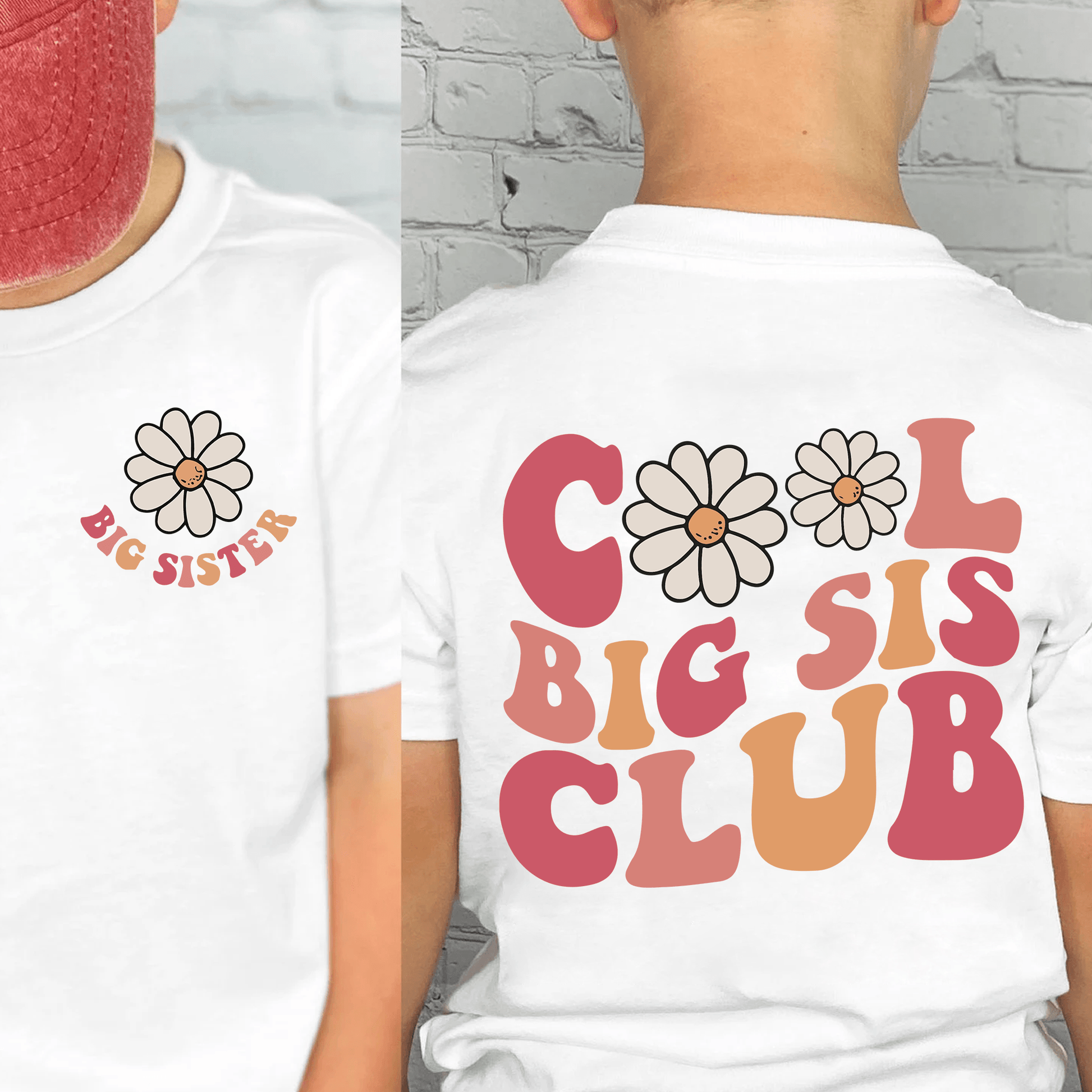 Cool Big Sis Club Shirt - Zum Outfit der größten Schwester befördert - GiftHaus