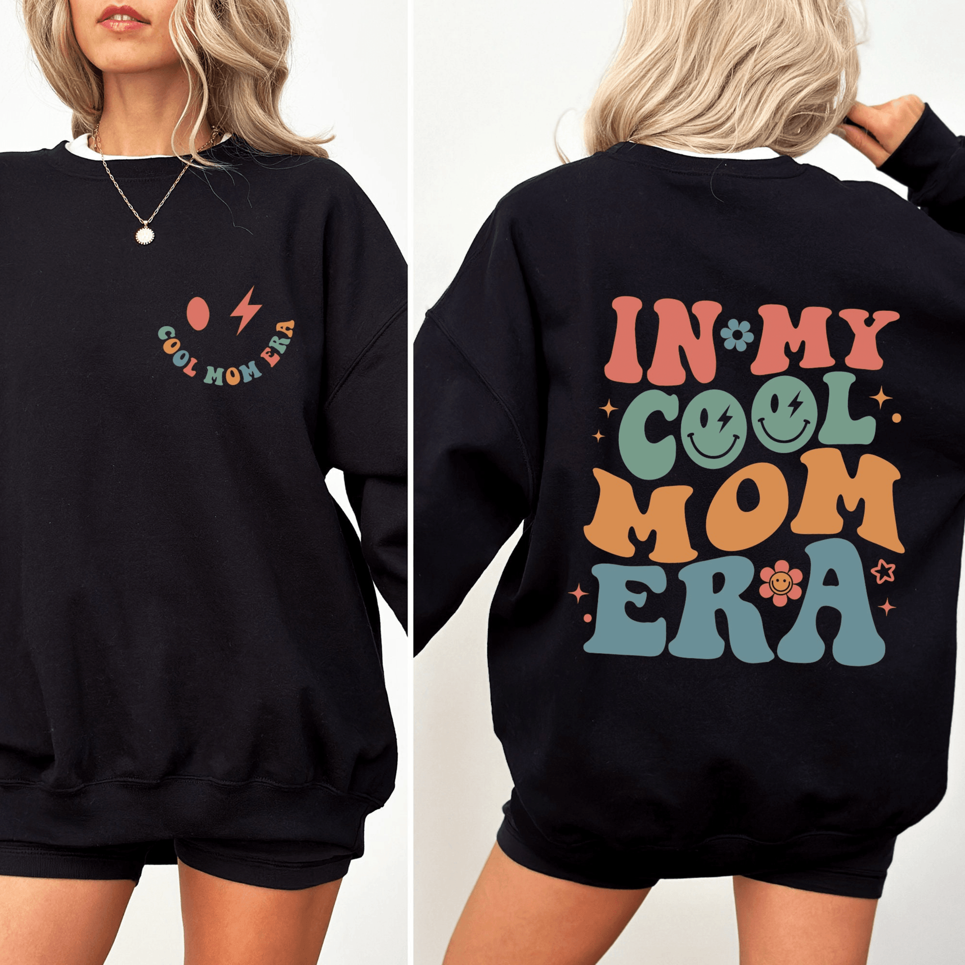 Cool-Mom-Zeitalter Sweatshirt - Personalisierbar für die moderne Mutter - Ideal für den Alltag und besondere Anlässe - GiftHaus