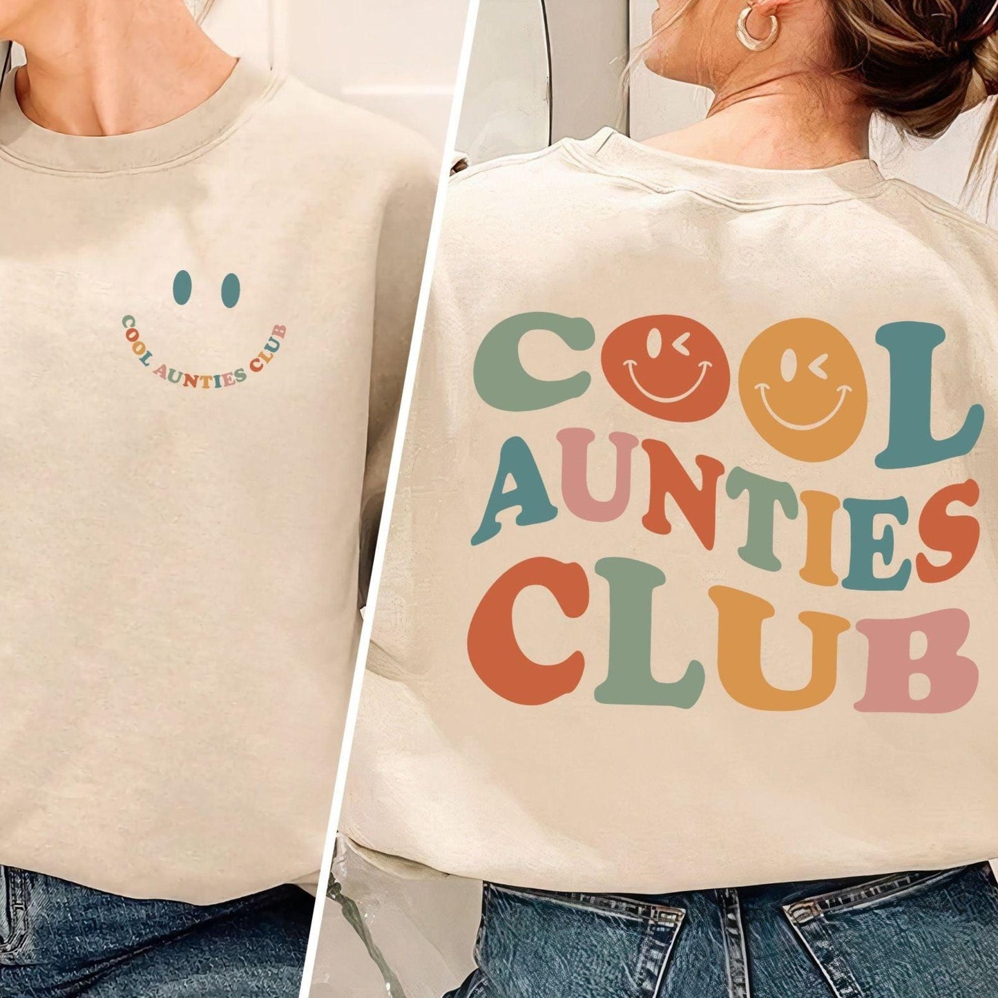 Cooles Aunts Club Sweatshirt, Cooles Tante Sweatshirt, Tante Sweatshirt, Tante Geschenk - GiftHaus