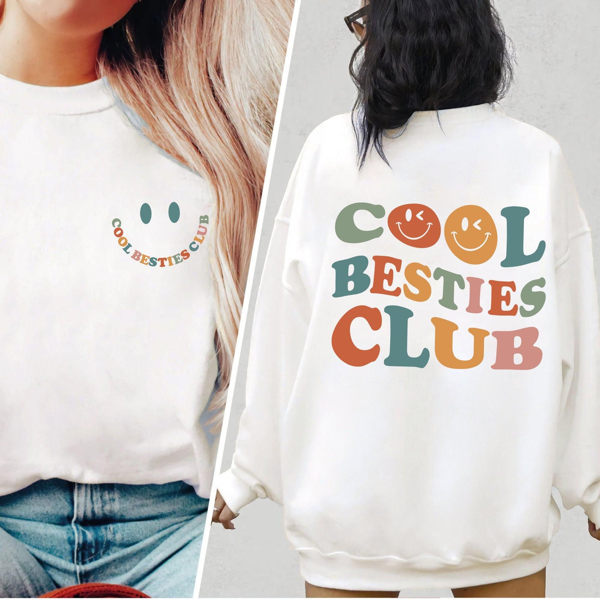 Cooles Besties Club Sweatshirt - Geschenk für die Beste Freundin - GiftHaus