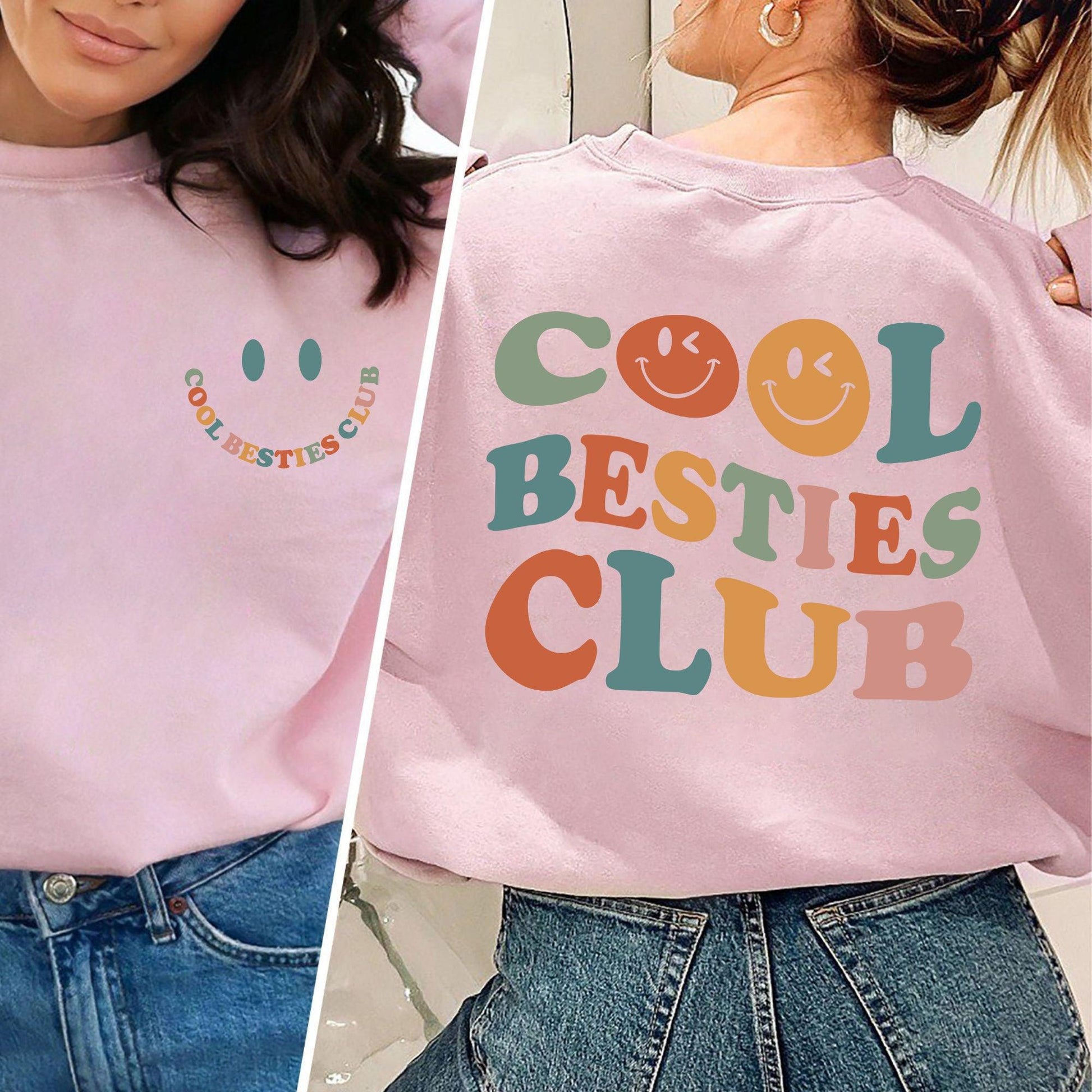 Cooles Besties Club Sweatshirt - Geschenk für die Beste Freundin - GiftHaus