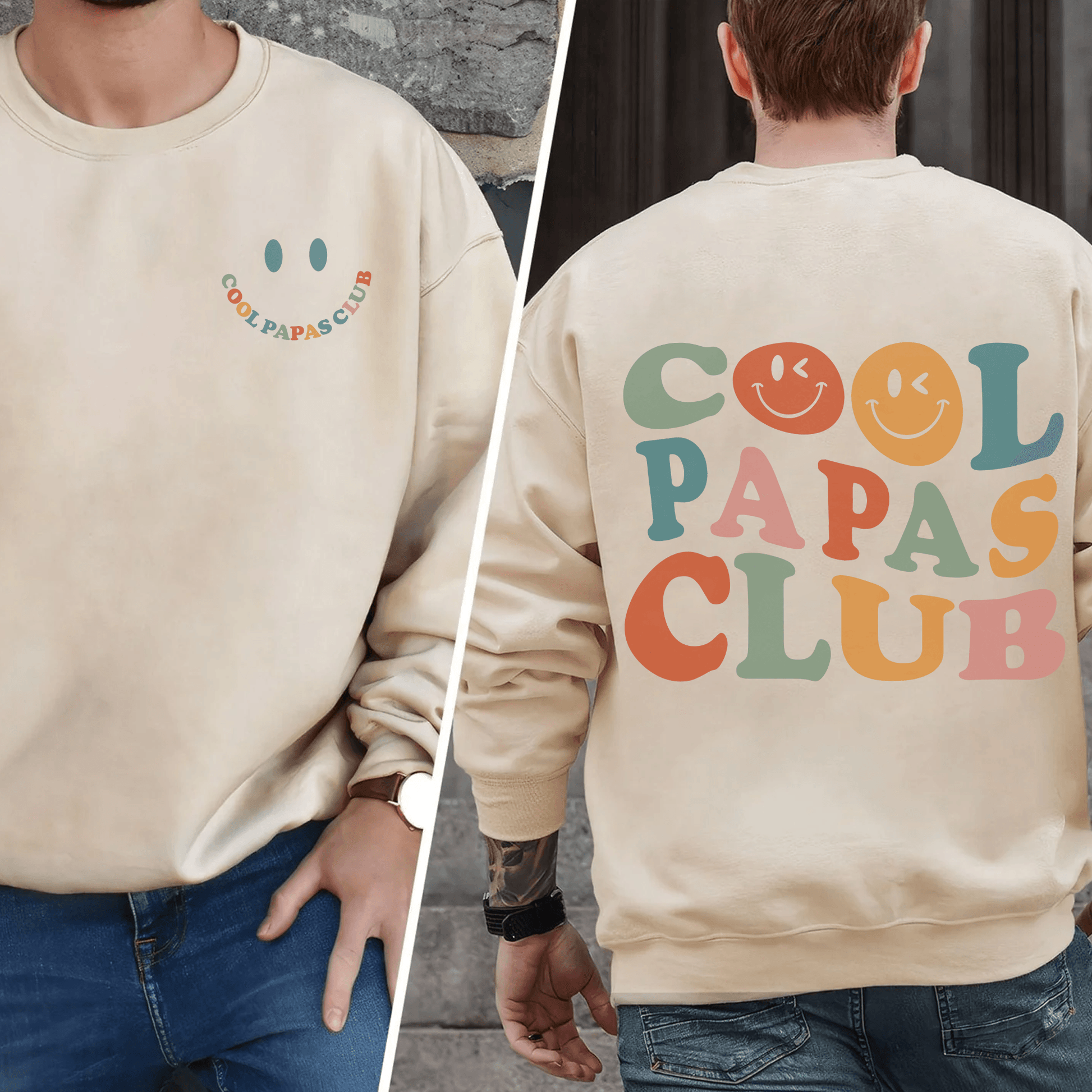 Cooles Papas Club-Sweatshirt, Cooles Papa Geschenk - GiftHaus