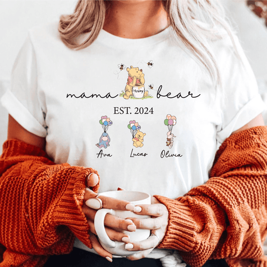 Custom Mama Bear and Kids - Personalized Family Magic, Mother's Day Gift - GiftHaus