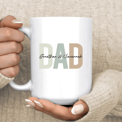 Dad – Personalisierte Namens-Tasse - GiftHaus