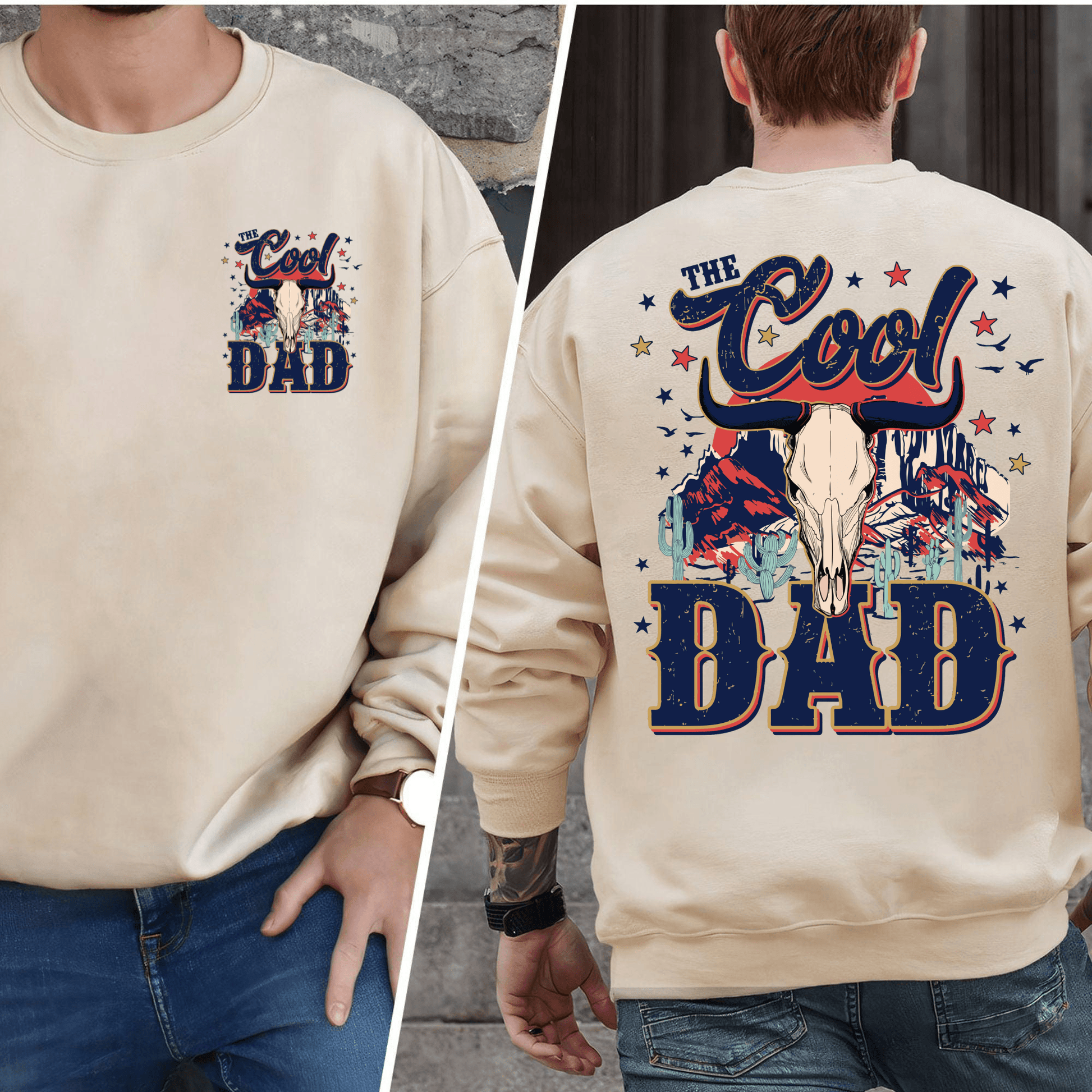 Der Coole Dad - Vintage Sweatshirt für Väter - GiftHaus