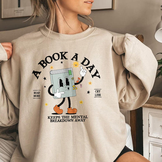 Ein Buch Pro Tag Sweatshirt - Geschenk für Buchliebhaber - GiftHaus