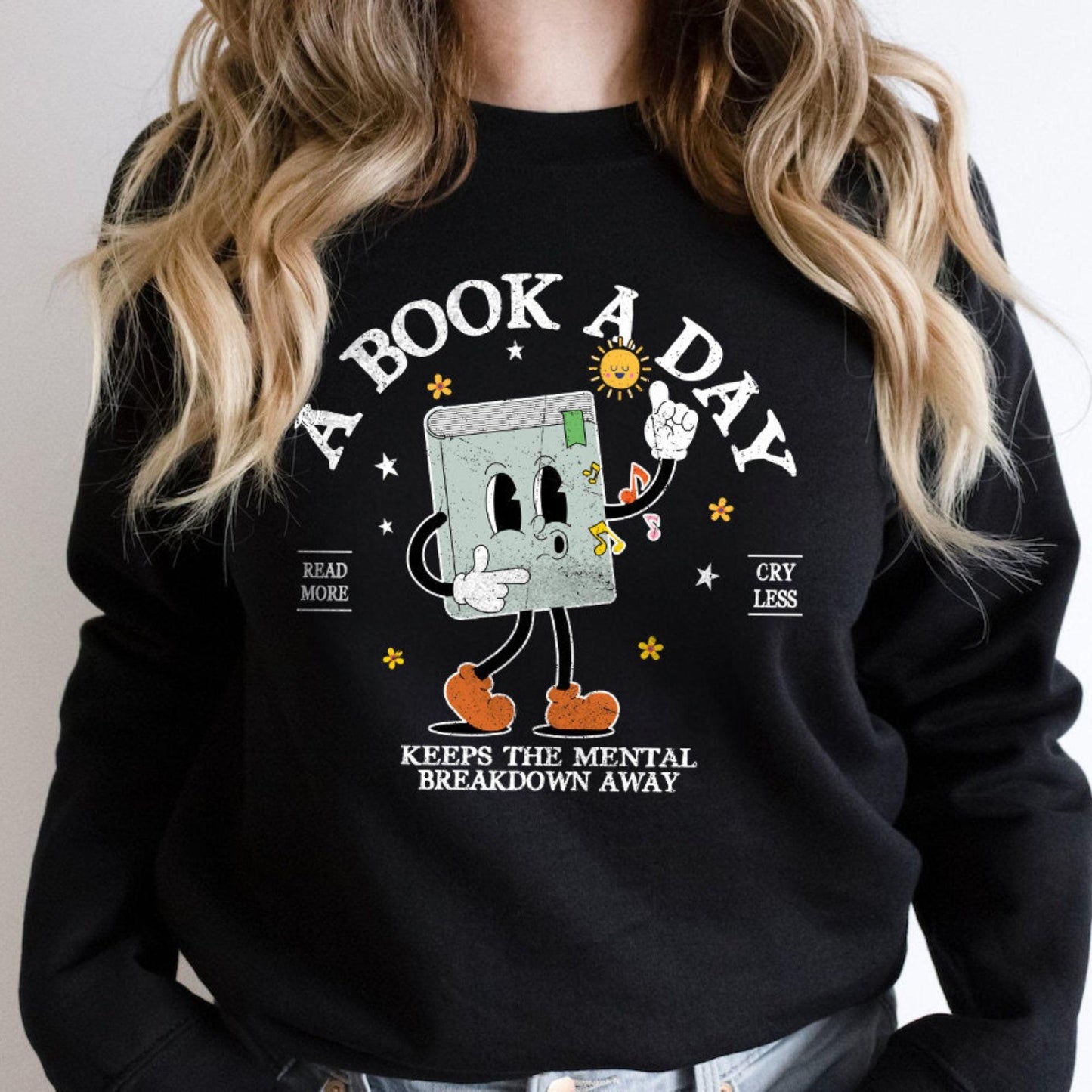 Ein Buch Pro Tag Sweatshirt - Geschenk für Buchliebhaber - GiftHaus