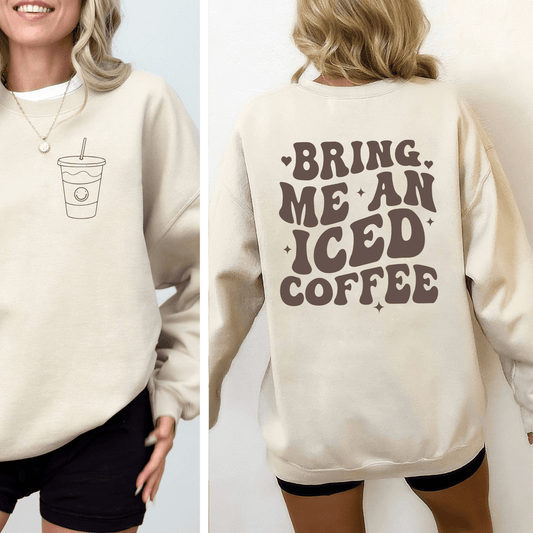 Eiskaffee-Bitte Sweatshirt - Der Wachmacher für den Alltag - GiftHaus