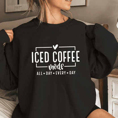 Eiskaffee-Modus Sweatshirt - Für die Coolen - GiftHaus