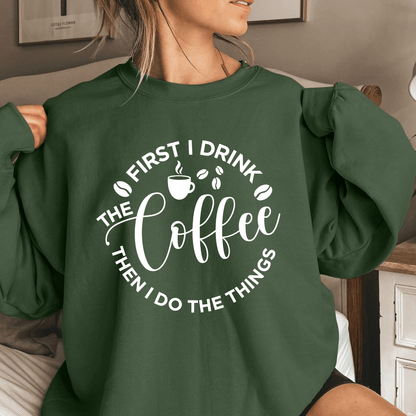 Erst Kaffee Sweatshirt - Tagesstarter - GiftHaus