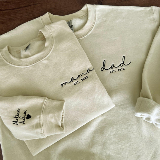 Familienband – Personalisierte Bestickte Sweatshirts - GiftHaus