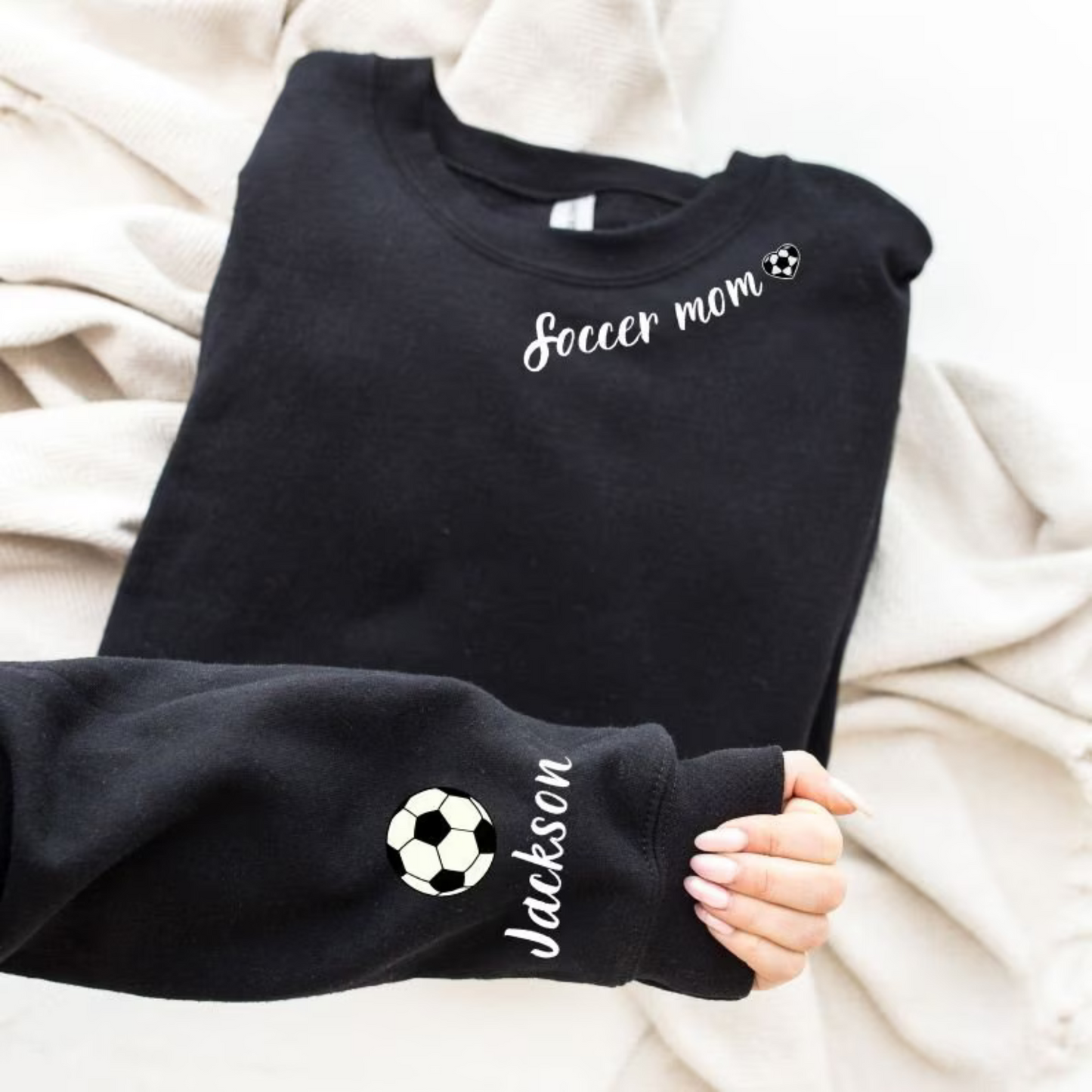 Fußballmama-Sweatshirt mit Personalisierung - Individuelles Geschenk