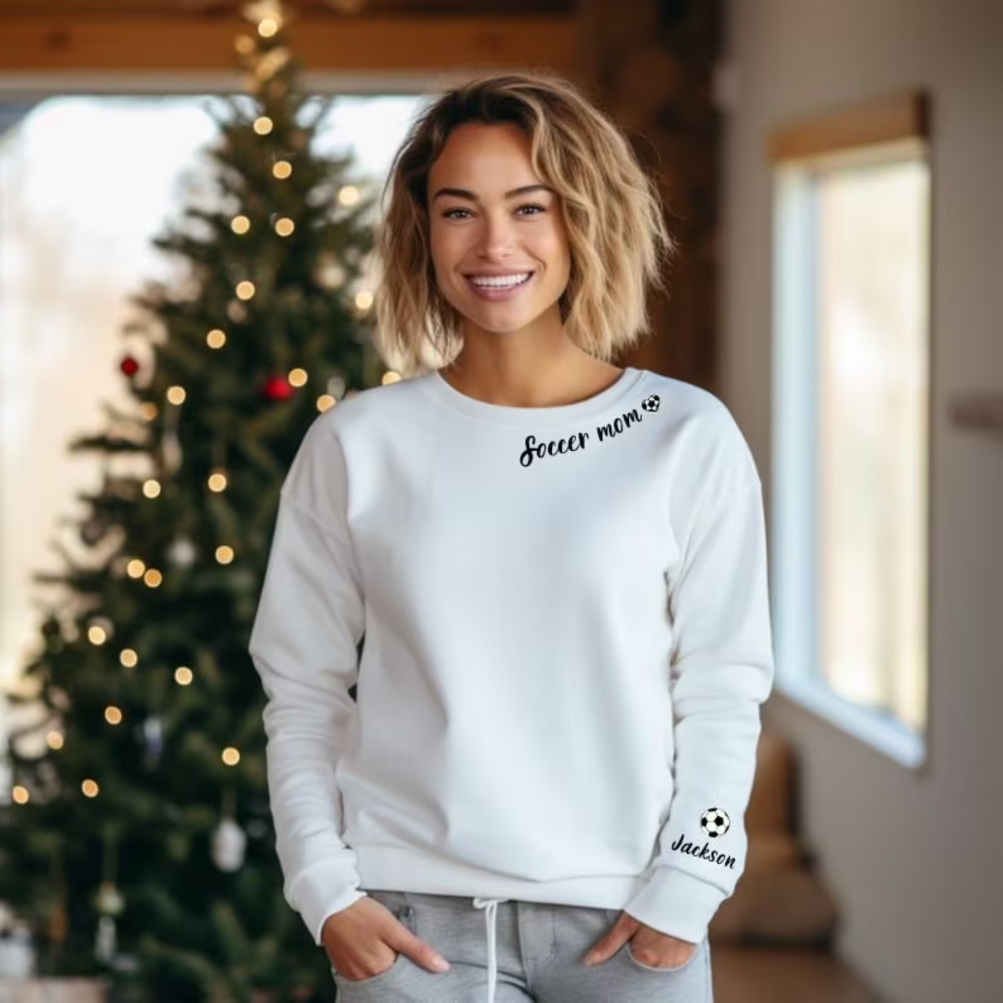 Fußballmama-Sweatshirt mit Personalisierung - Individuelles Geschenk