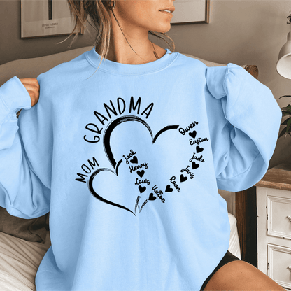 Generationenbande – Oma's Personalisiertes Liebesshirt - GiftHaus