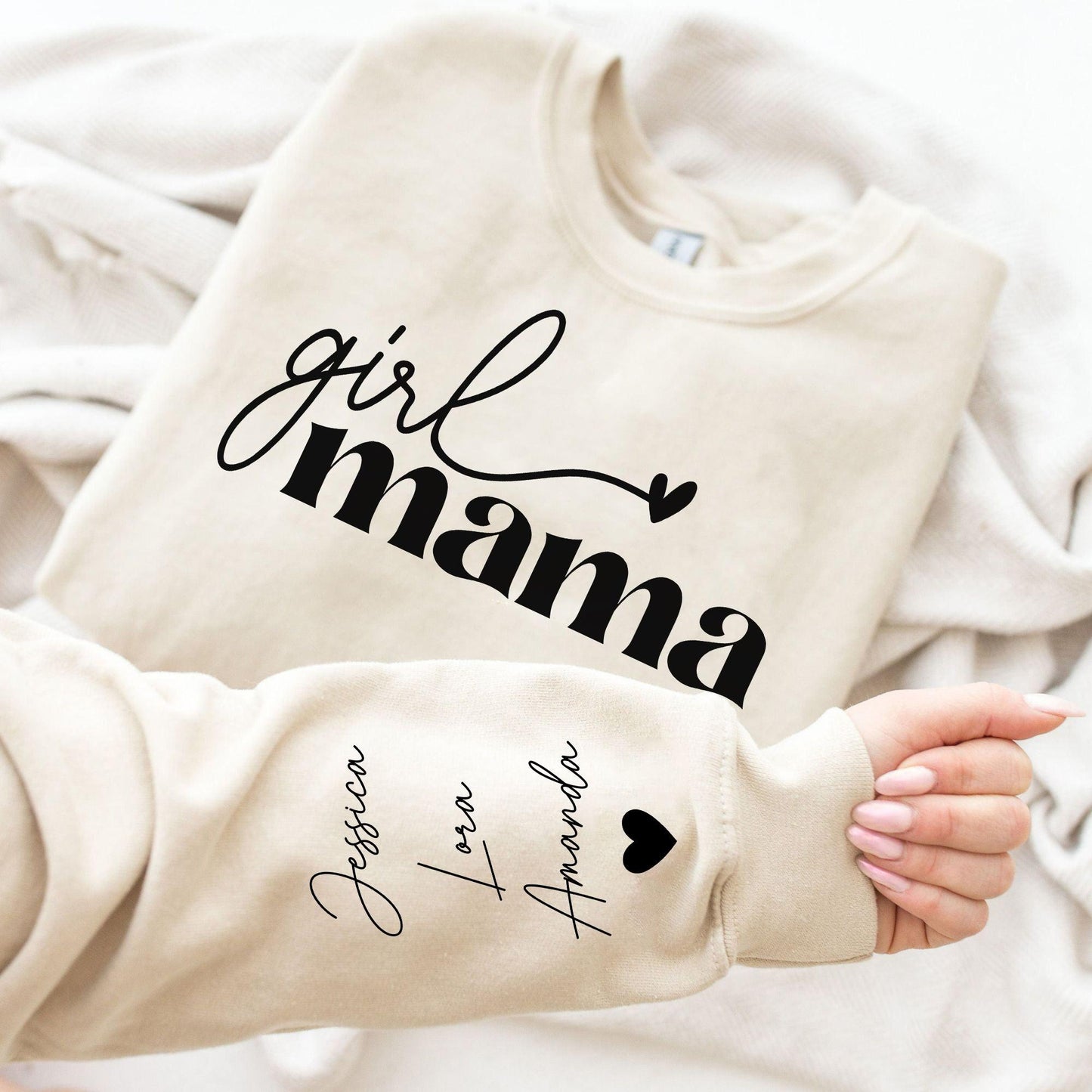 Girl Mama - Personalisiertes Sweatshirt für Mama - GiftHaus