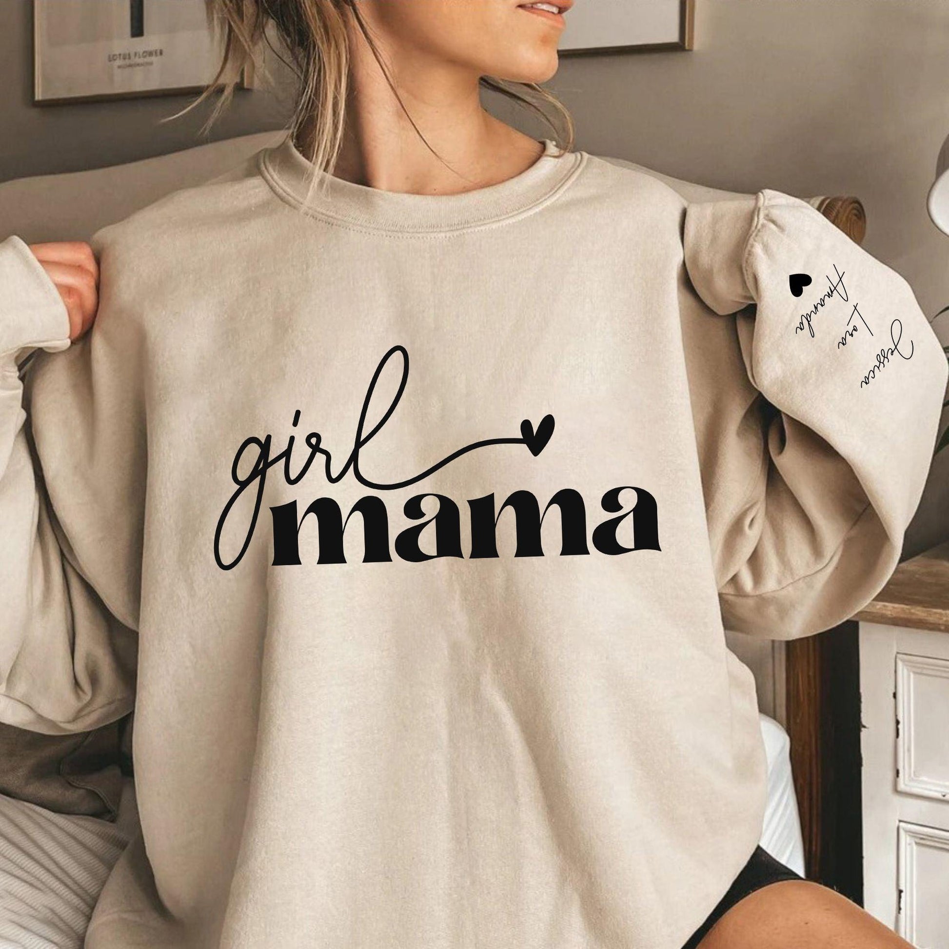 Girl Mama - Personalisiertes Sweatshirt für Mama - GiftHaus