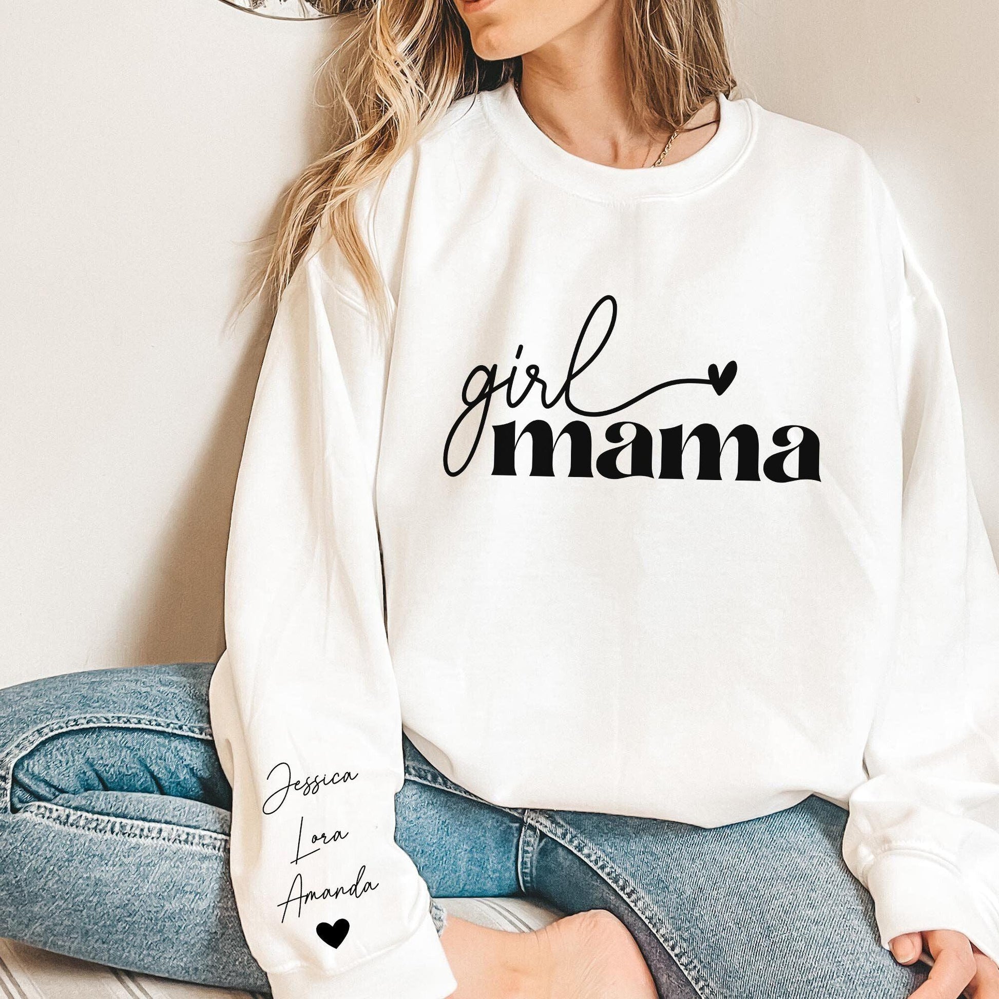 Girl Mama - Personalisiertes Sweatshirt für Mama - GiftHaus