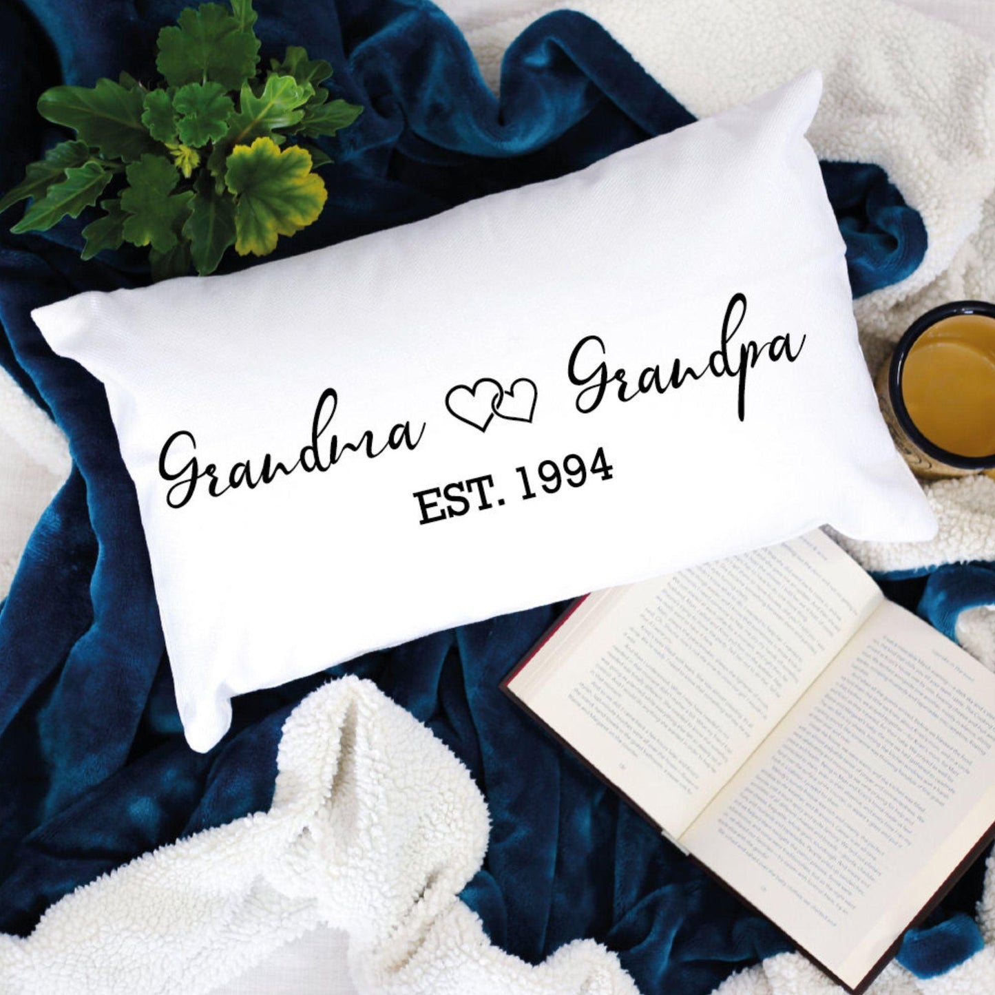 Großelternkissen, personalisiertes Kissen, Familienkissen - GiftHaus