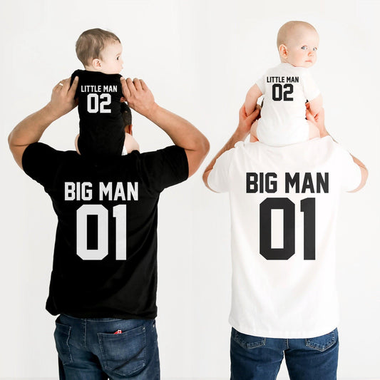 Großer Mann & Kleiner Mann - Personalisierte T-Shirts für Vate - GiftHaus