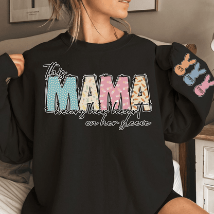 Herz-Mama Sweatshirt - Personalisiertes Geschenk für den Muttertag - GiftHaus