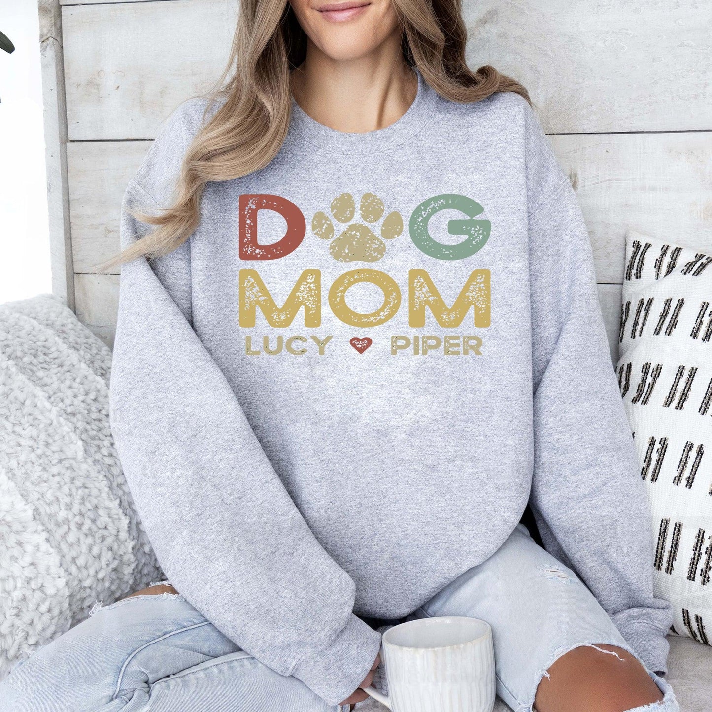 "Hundeherz" Personalisiertes Sweatshirt – Für Hundemamas - GiftHaus
