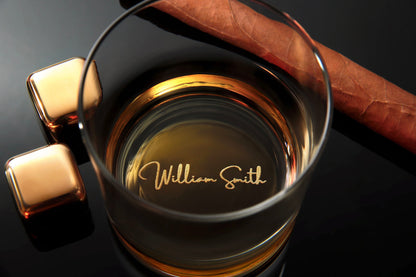 Personalisierte Whiskey-Glas Geschenk für Männer