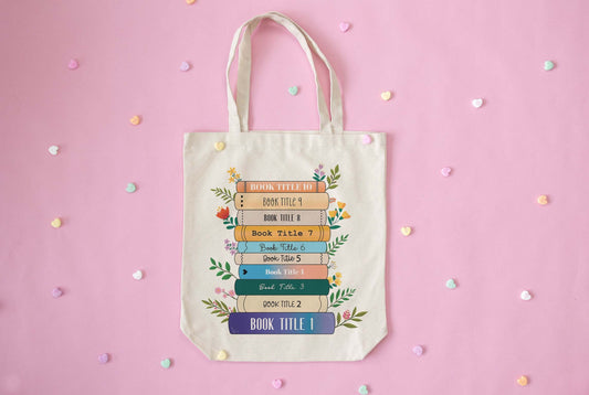 Personalisierte Buchliebhaber Tasche für Lehrer als Geburtstagsgeschenk